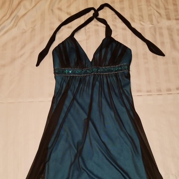 Sequined Halter Dress - Picture 1 of 4